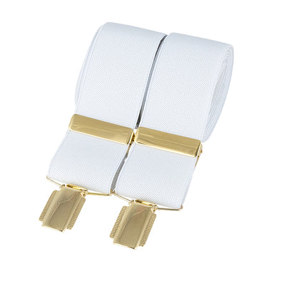 Churchill White Gold Clip Braces