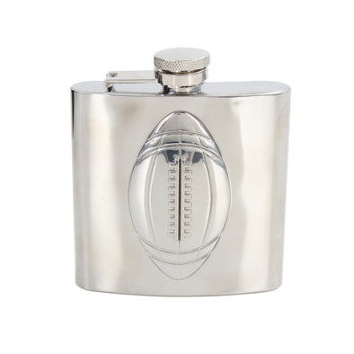 Scrum Down Rugby Embossed Hip Flask
