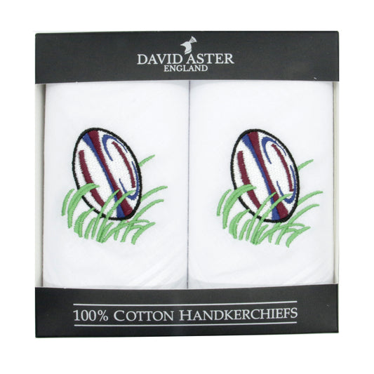 Scrum Down Rugby Handkerchief Set