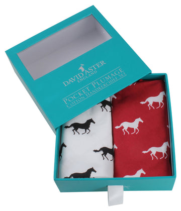 Horse Design Handkerchief Set
