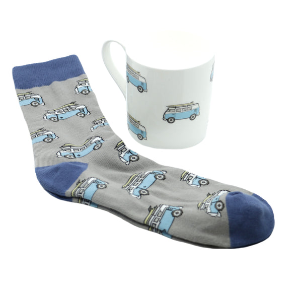 Campervan Mug And Sock Gift Set