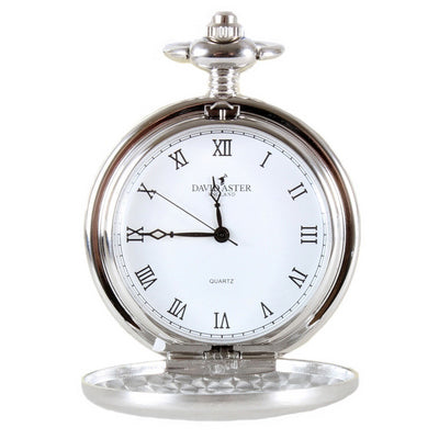 Pheasant Embossed Quartz Full Hunter Pocket Watch