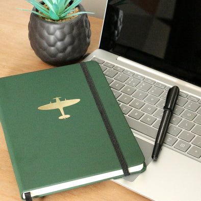 Spitfire Gold Foil Embossed Notebook