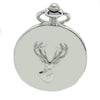 Stag Embossed Quartz Full Hunter Pocket Watch