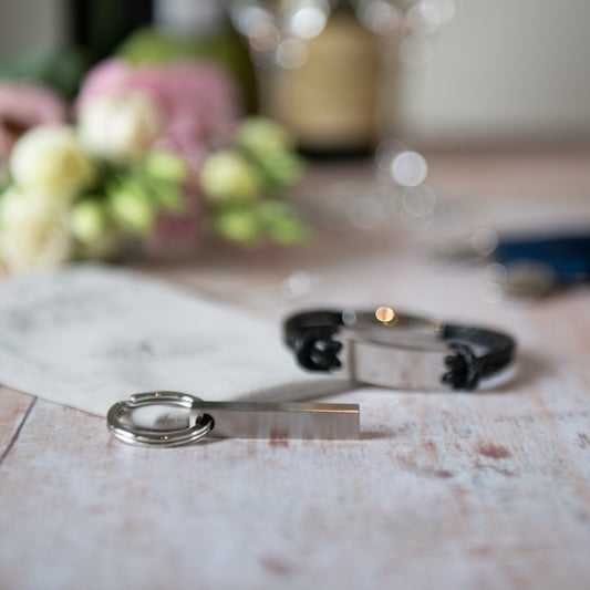 Personalised Solid Bar Keyring