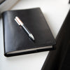 Black Leather Personalised Lined A5 Notebook