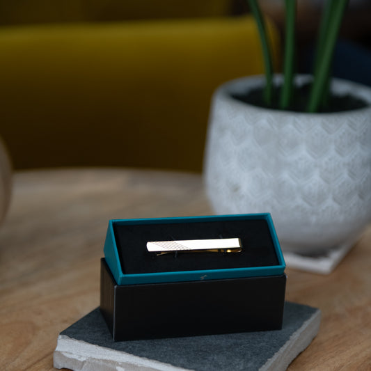 Personalised Classic Lined Tie Slide