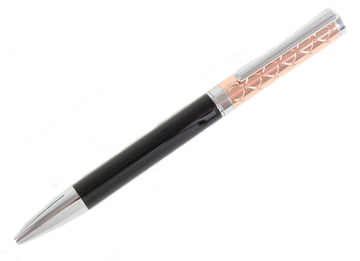 Rose Gold & Black Ballpoint Pen