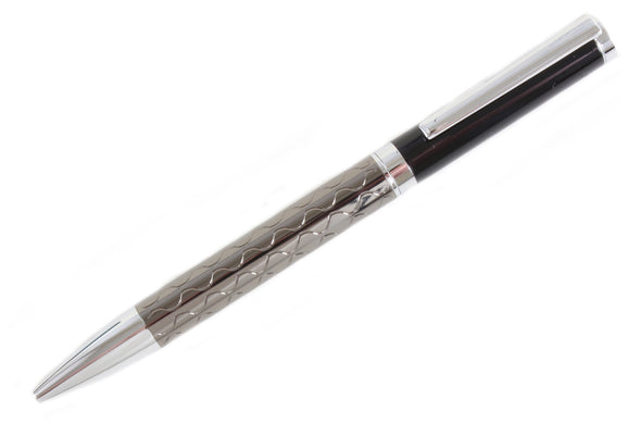 Grey & Black Wave Ballpoint Pen