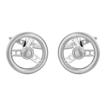 Drivers Delight Steering Wheel Cufflinks