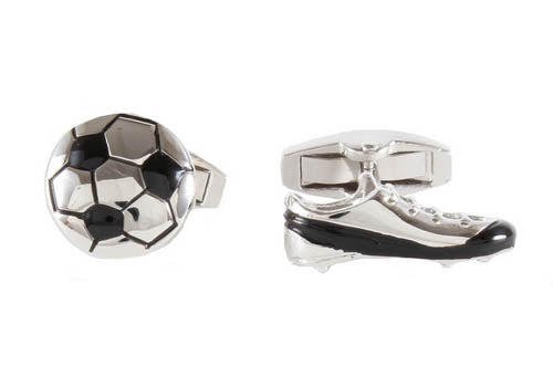 Football & Boot Engravable Personalised Cufflinks