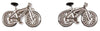 Bicycle Engravable Personalised Cufflinks