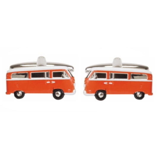 Orange Campervan Cufflinks