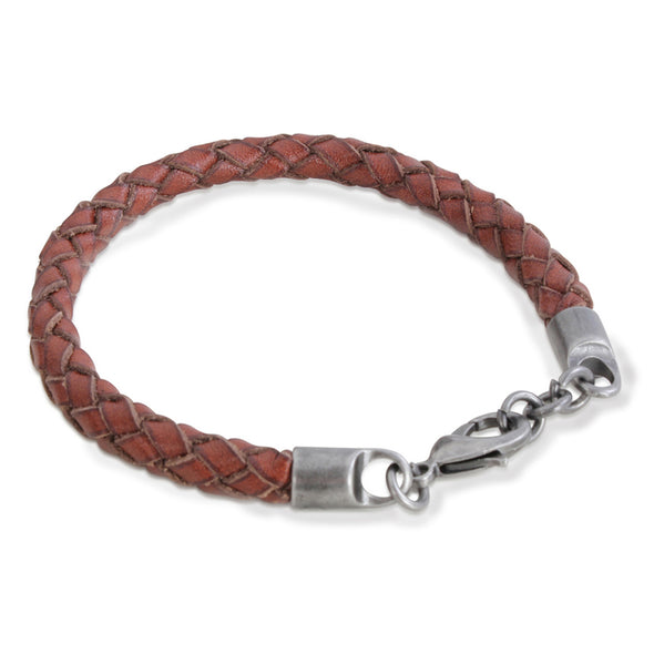 Tobias Brown Leather Bracelet