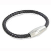 Oscar Black Leather Bracelet