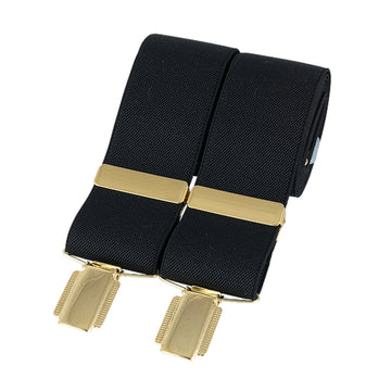 Churchill Black Gold Clip Braces