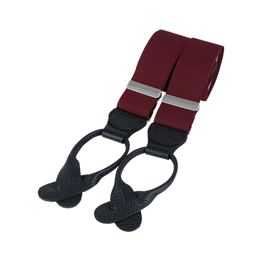 Gatsby Burgundy Leather End Braces
