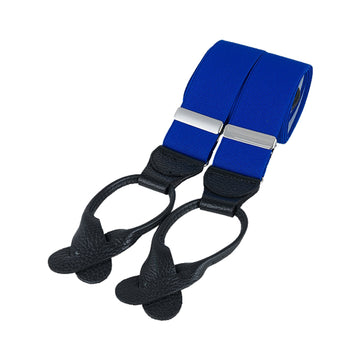 Gatsby Royal Blue Leather End Braces