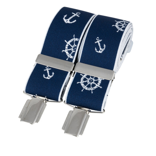 Ship's Ahoy Wheel and Anchor Sailing Braces