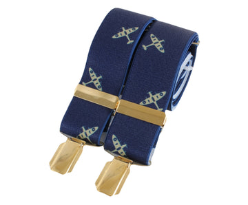 Aviator Blue Spitfire Braces
