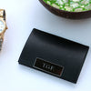 Personalised Silas Black Business Card Holder