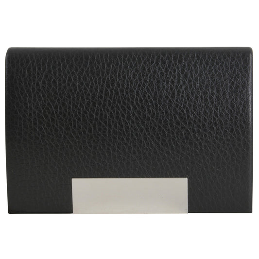Personalised Silas Black Business Card Holder