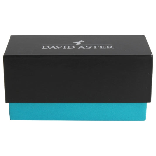 Personalised Aster Gold Classic Rectangle Cufflinks