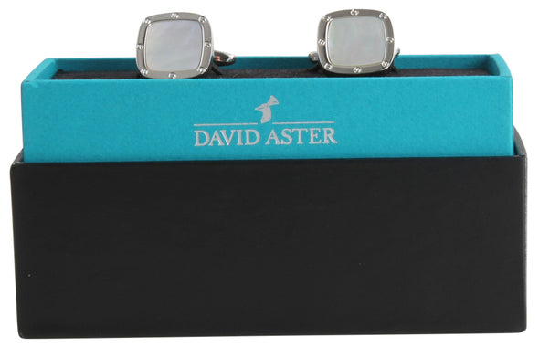 Personalised Aster Classic Rectangle Cufflinks