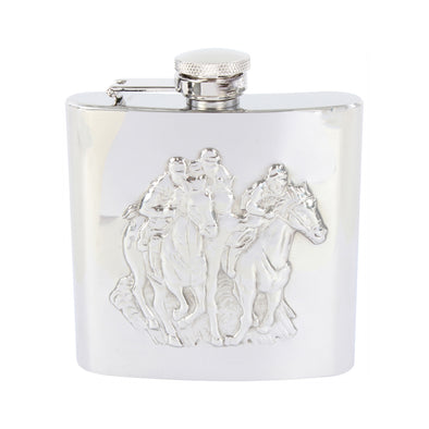 A Day at the Races Hip Flask