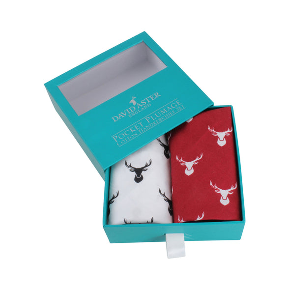 Royal Hart Stag Handkerchief Set
