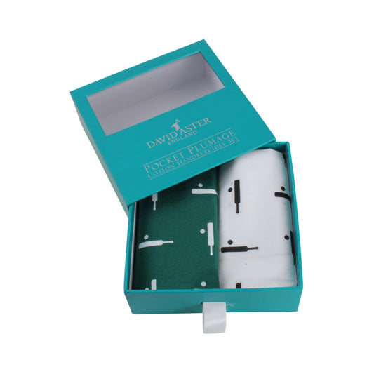 Sticky Wicket Cricket Handkerchief Set