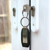 Black Leather Engravable Key Ring