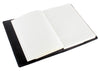 Black Leather Personalised Lined A5 Notebook