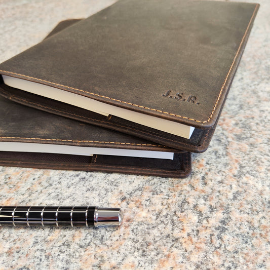 Brown Personalised Lined A5 Notebook