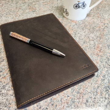 Brown Personalised Lined A5 Notebook