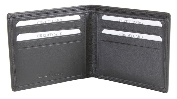 Edwin Classic RFID Black Leather Wallet