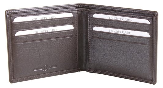 Edwin Classic Brown Leather RFID Wallet