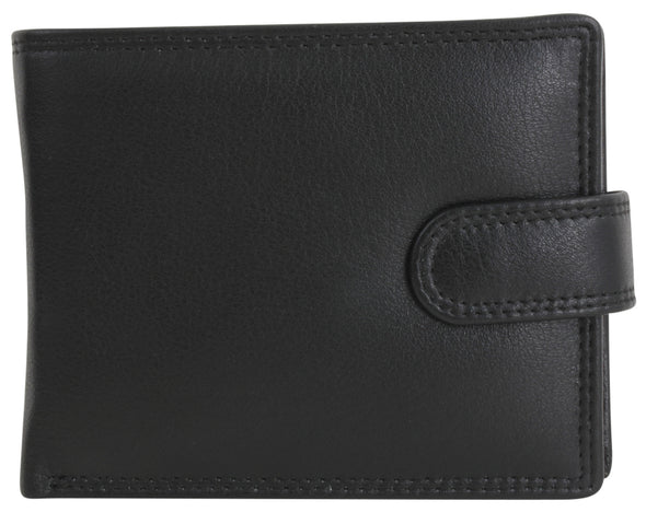 Nero Black RFID Lined Leather Wallet