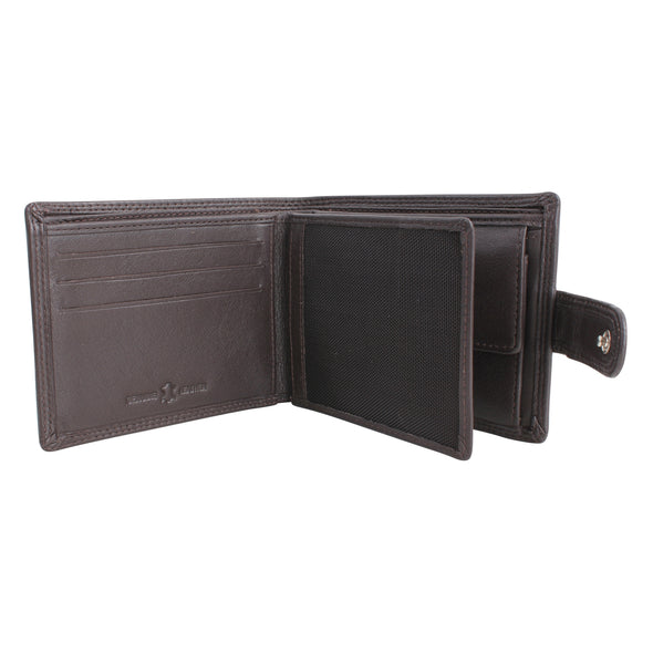 Nero Brown RFID Lined Leather Wallet