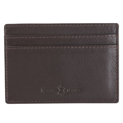 Amos Brown RFID Lined Leather Credit Card Holder