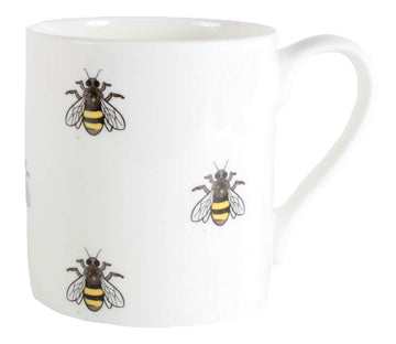 Bee Illustration Fine Bone China Mug