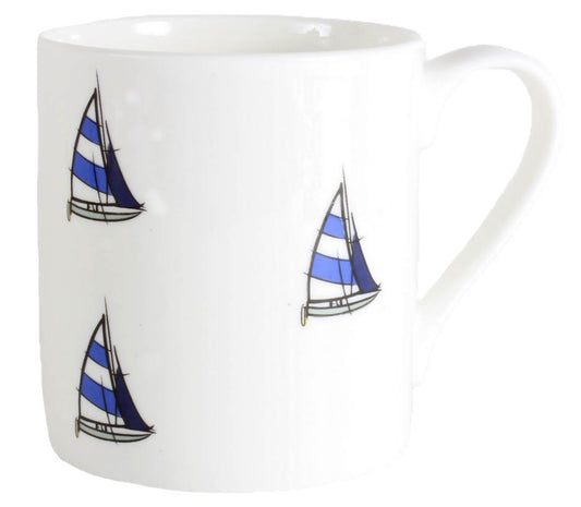 Yacht Illustration Fine Bone China Mug