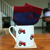 Tractor Fine Bone China Mug & Sock Set