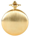 Gold Brushed Quartz Full Hunter Pocket Watch