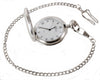Silver Brushed Quartz Full Hunter Pocket Watch