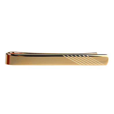 Personalised Classic Gold Lined Tie Slide