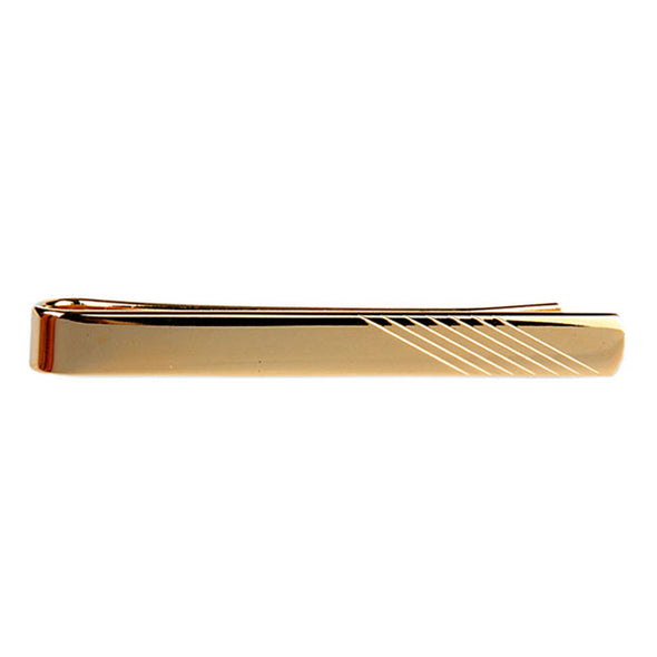 Personalised Classic Gold Lined Tie Slide